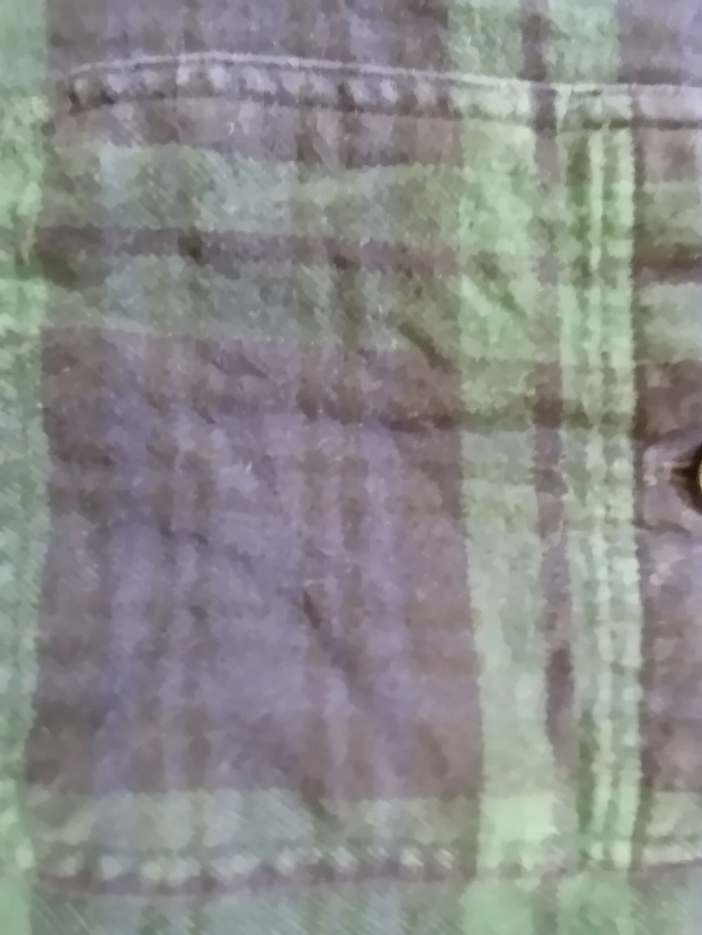J. Crew new w/o tags Large Slim Fit Men’s Flannel - Green & Navy Plaid